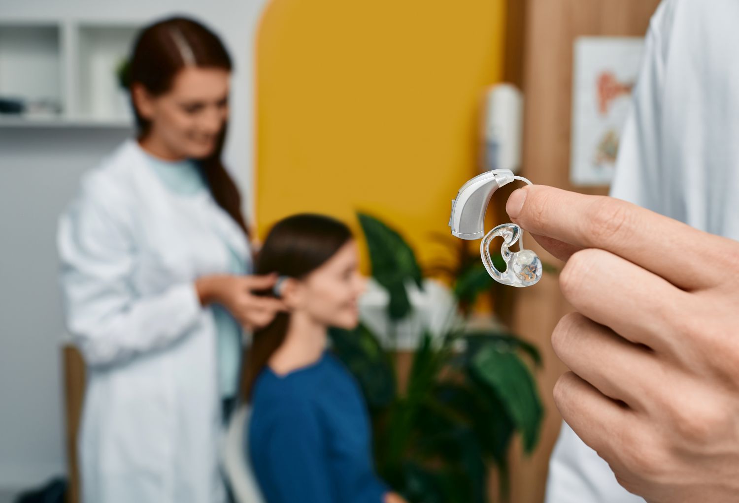 hearing aid holding up